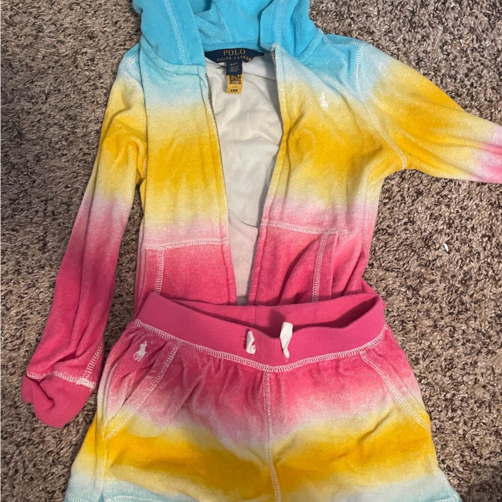Polo girls shirts and zip up hoodie